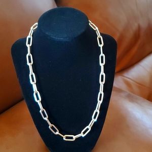 18" Sterling Silver Paperclip Chain